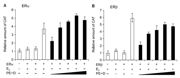 ER agonist effect of Sub PE-D Pueraria roots