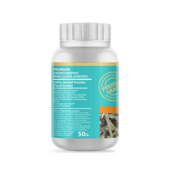 Andrographis paniculata Herb Powder Extract 50 G. (Premium Grade) L