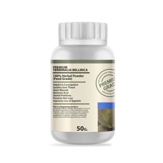 Terminalia bellirica (Beleric Myrobalan) Herb Powder Extract 50 G. (Premium Grade)