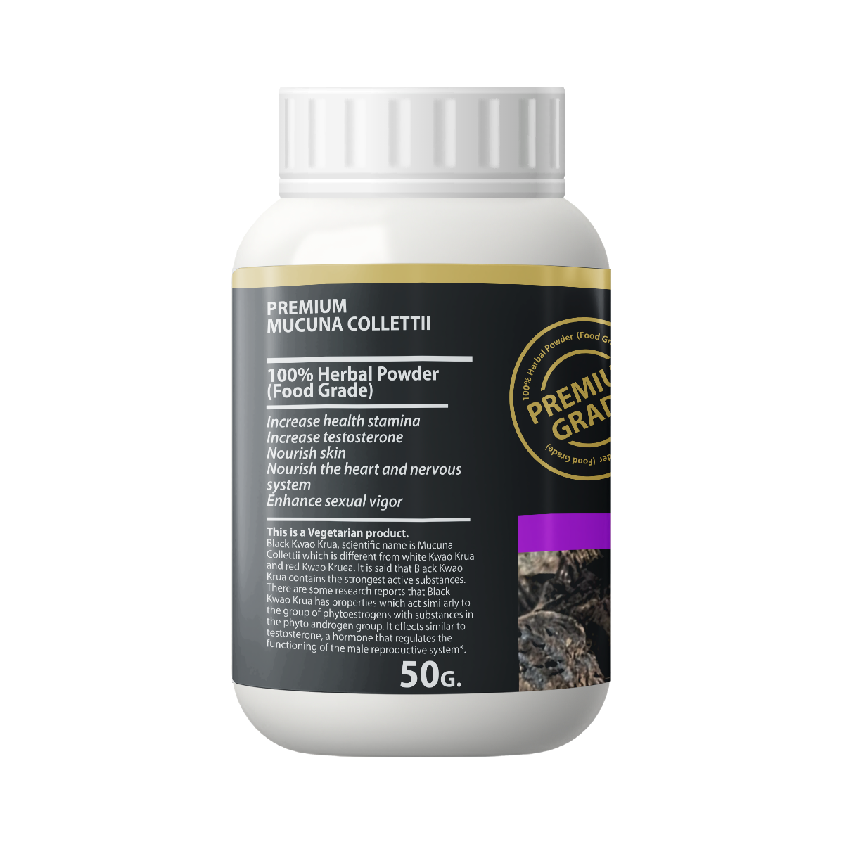 100% mucuna collettii powder extract (premium grade) 50 g 100% mucuna collettii powder extract (premium grade) 50 g