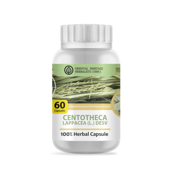 Centotheca Lappacea Herb 60 Capsules. (Premium Grade)