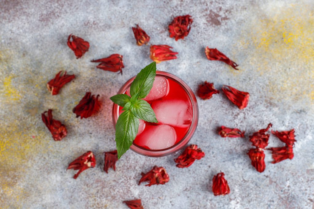 Cold Brew Hibiscus Tea With Ice And Basil Leaves 2025 02 11 07 45 51 Utc 1 1024x683