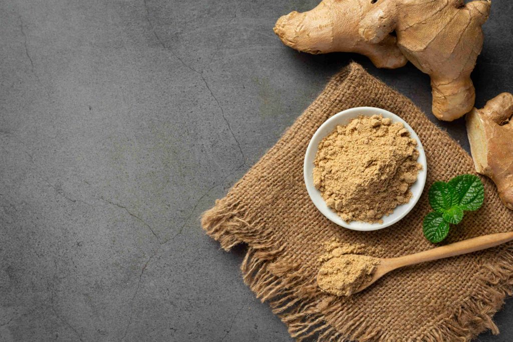 ginger root ginger powder table (1)