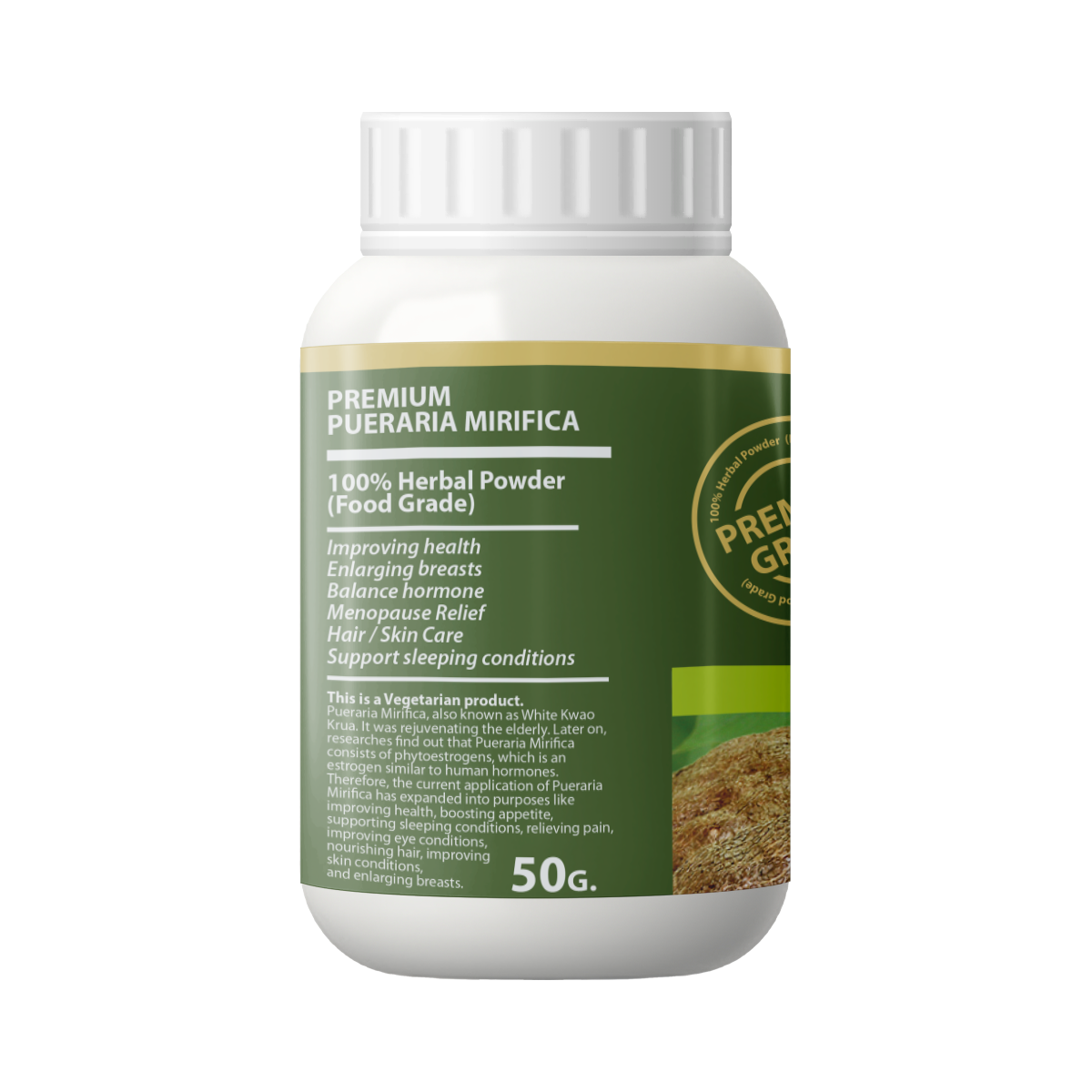 100% pueraria mirifica powder extract (premium grade) 50 g 100% pueraria mirifica powder extract (premium grade) 50 g