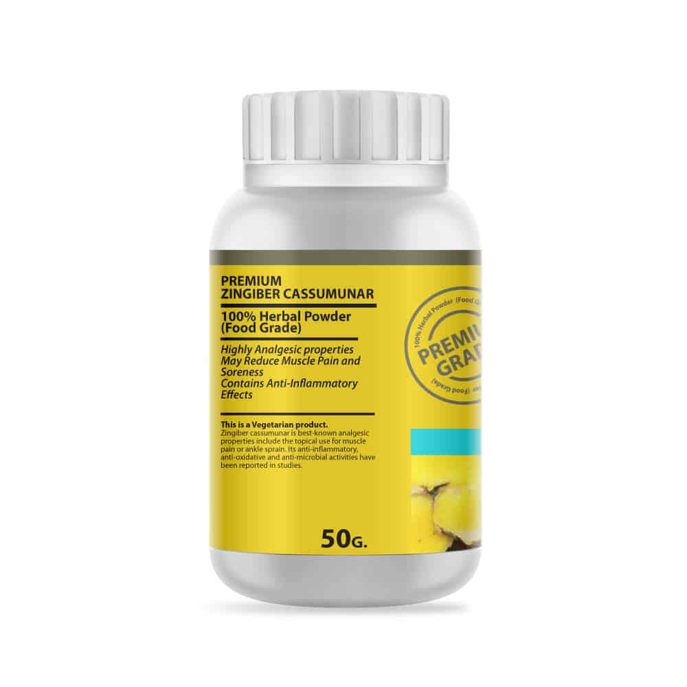 Zingiber Cassumunar Herb Powder Extract 50 G. 2 Zingiber Cassumunar Herb Powder Extract 50 G. 2
