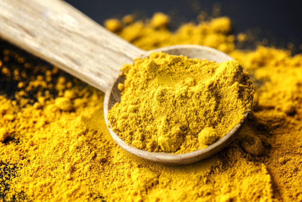 Closeup Tumeric Powder Spice Spoon 1024x683